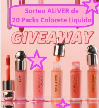 Sorteo ALIVER de 20 Packs Colorete Liquido