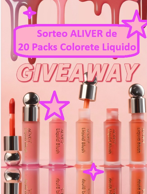 Sorteo ALIVER de 20 Packs Colorete Liquido