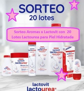 Sorteo Aromas x Lactovit con  20 Lotes Lactourea para Piel Hidratada