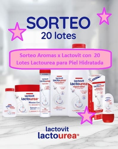 Sorteo Aromas x Lactovit con  20 Lotes Lactourea para Piel Hidratada