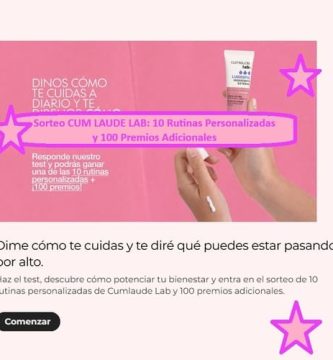 Sorteo CUM LAUDE LAB 10 Rutinas Personalizadas y 100 Premios Adicionales
