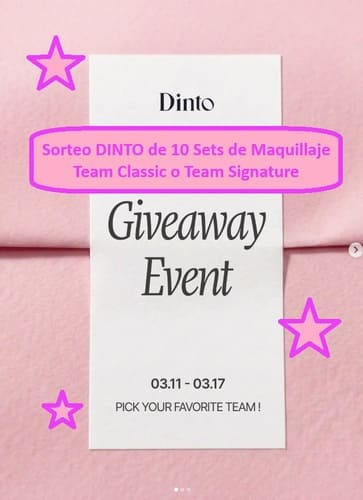 Sorteo DINTO de 10 Sets de Maquillaje Team Classic o Team Signature