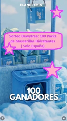 Sorteo Dewytree con 100 Packs de Mascarillas Hidratantes Solo España