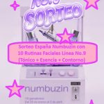Sorteo España Numbuzin con 10 Rutinas Faciales Línea No.9 (Tónico + Esencia + Contorno)