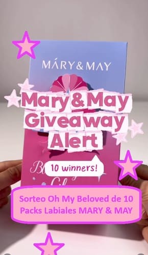 Sorteo Oh My Beloved de 10 Packs Labiales MARY & MAY