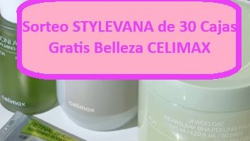 Sorteo STYLEVANA de 30 Cajas Gratis Belleza CELIMAX