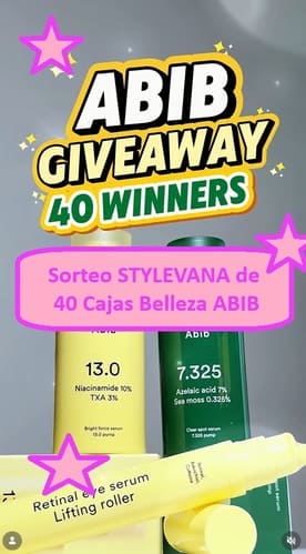 Sorteo STYLEVANA de 40 Cajas Belleza ABIB