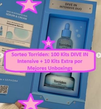 Sorteo Torriden con 100 Kits DIVE IN Intensive y 10 Kits Extra por Mejores Unboxings