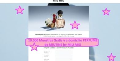 10.000 Muestras Gratis y a domicilio PERFUME de MIUTINE by MIU MIU