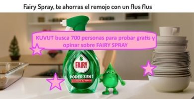 KUVUT busca 700 personas para probar gratis y opinar sobre FAIRY SPRAY