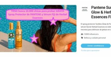 TRND busca 10.000 chicas para probar GRATIS Spray Protector de PANTENE y Sérum Fiji de Herbal Essences