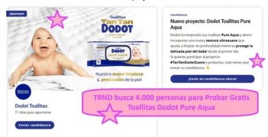 TRND busca 4.000 personas para Probar Gratis Toallitas Dodot Pure Aqua