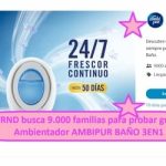 TRND busca 9.000 personas para probar gratis y opinar sobre ambientador AMBIPUR BAÑO
