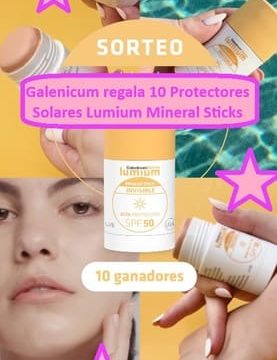 Galenicum regala 10 Protectores Solares Lumium Mineral Sticks