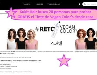 Kukit Hair busca 20 personas para probar GRATIS el Tinte de Vegan Color’s desde casa
