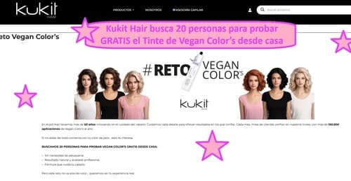 Kukit Hair busca 20 personas para probar GRATIS el Tinte de Vegan Color’s desde casa