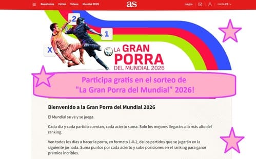 Sorteo gratis La Gran Porra del Mundial 2026