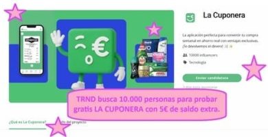TRND busca 10.000 personas para probar gratis LA CUPONERA con 5&euro; de saldo extra.