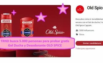TRND busca 5000 personas para probar gratis Gel Ducha y Desodorante OLD SPICE