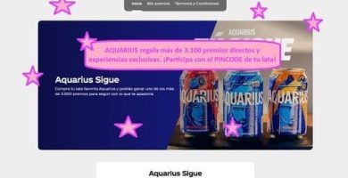 AQUARIUS regala más de 3.100 premios directos y experiencias exclusivas. ¡Participa con el PINCODE de tu lata!