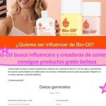 Bio-Oil busca influencers y creadoras de contenido, consigue productos gratis belleza
