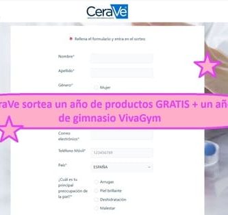 CeraVe sortea un año de productos GRATIS + un año de gimnasio VivaGym