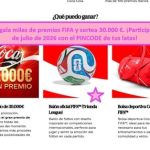 Coca-Cola regala miles de premios FIFA y sortea 30.000 €. ¡Participa hasta el 31 de julio de 2026 con el PINCODE de tus latas!