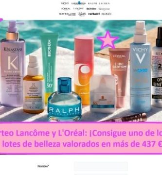 Sorteo Lancôme y L'Oréal Consigue uno de los 10 lotes de belleza valorados en más de 437 €