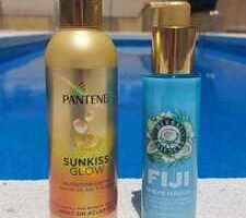 Escaparate Amazon con mis favoritos Beauty como Protector Sunkiss Glow de Pantene o Sérum FIGI de Herbal Essences