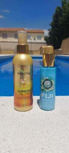 Escaparate Amazon con mis favoritos Beauty como Protector Sunkiss Glow de Pantene o Sérum FIGI de Herbal Essences