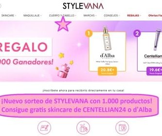 ¡Nuevo sorteo de STYLEVANA con 1.000 productos! Consigue gratis skincare de CENTELLIAN24 o d'Alba