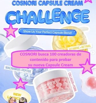 COSNORI busca 100 creadoras de contenido para probar su nueva Capsule Cream