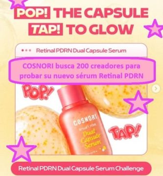 COSNORI busca 200 creadores para probar su nuevo sérum Retinal PDRN