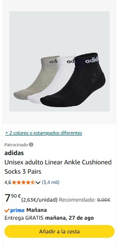 Calcetines Adidas en oferta Amazon