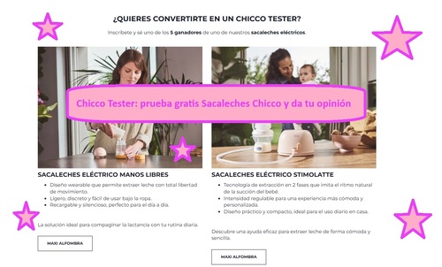 Chicco Tester prueba gratis Sacaleches Chicco y da tu opinión