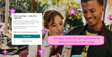 Consigue hasta 15 € por registrarte en Vinted invitado por un amigo