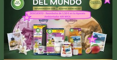 DESCUENTO Reembolso de 1.50 en tu Aparato Ambientador AIR WICK