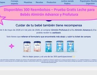 Disponibles 300 Reembolsos – Prueba Gratis Leche para Bebés Almirón Advance y Profutura