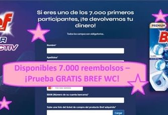 Disponibles 7.000 reembolsos – ¡Prueba GRATIS BREF WC!