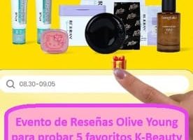 Evento de Reseñas Olive Young para probar 5 favoritos K-Beauty