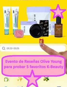 Evento de Reseñas Olive Young para probar 5 favoritos K-Beauty