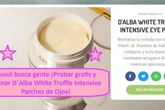 Kuvut busca gente ¡Probar gratis y Opinar D´Alba White Truffle Intensive Parches de Ojos!