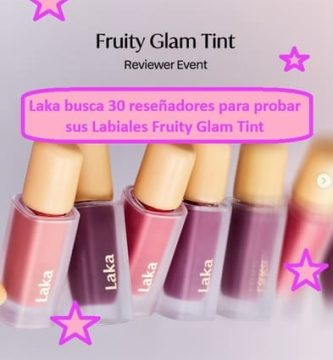Laka busca 30 reseñadores para probar sus Labiales Fruity Glam Tint