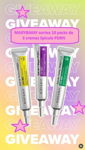 MARY&MAY sortea 10 packs de 3 cremas Spicule PDRN