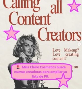💄 Miss Claire Cosmetics busca nuevas creadoras para ampliar su lista de PR. Descubre cómo apuntarte y optar a futuras colaboraciones y productos beauty. 💗