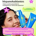 Numbuzin busca creadores hispanohablantes para probar gratis dúo Zero Blemish