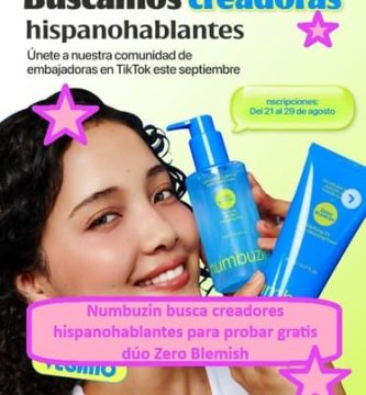 Numbuzin busca creadores hispanohablantes para probar gratis dúo Zero Blemish