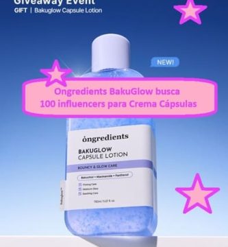 Ongredients BakuGlow busca 100 influencers para Crema Cápsulas