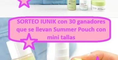 SORTEO IUNIK con 30 ganadores que se llevan Summer Pouch con mini tallas