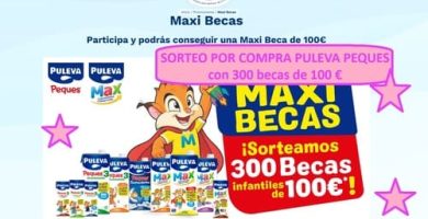 SORTEO POR COMPRA PULEVA PEQUES con 300 becas de 100 &euro;